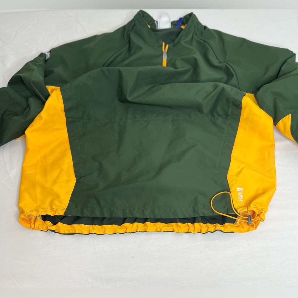 Majestic Cool Base Pullover 1/4 Zip Convertible Long Sleeve Green/ Yellow - Picture 10 of 10
